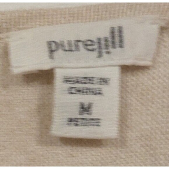 Drape‎ Front Knit Cardigan Sweater Pockets Casual Comfy Neutral - Picture 4 of 5